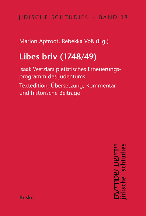 Libes briv (1748/49) -  Marion Aptroot,  Rebekka Voß