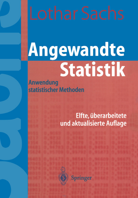 Angewandte Statistik -  Lothar Sachs