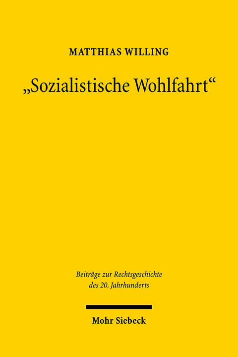 'Sozialistische Wohlfahrt' -  Matthias Willing