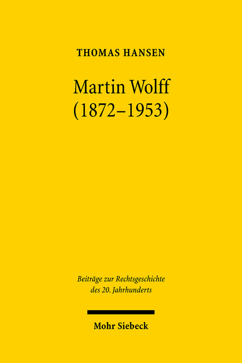 Martin Wolff (1872-1953) -  Thomas Hansen