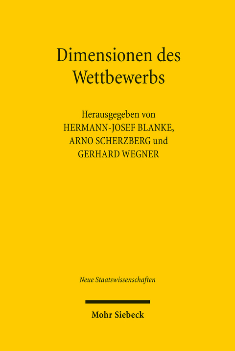 Dimensionen des Wettbewerbs - 