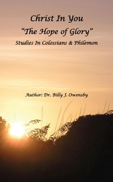 Christ In You -  Dr. Billy J. Owensby