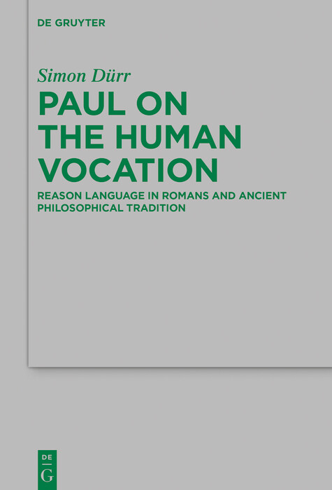 Paul on the Human Vocation -  Simon Dürr