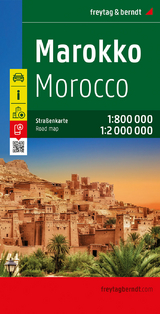 Marokko, Autokarte 1:800.000 - 1:2.000.000, freytag & berndt - 