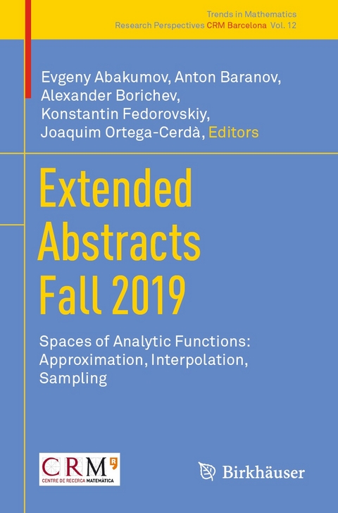 Extended Abstracts Fall 2019 - 