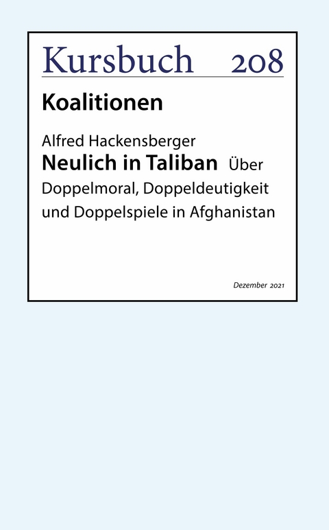 Neulich in Taliban - Alfred Hackensberger