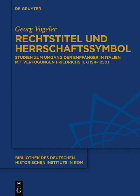 Rechtstitel und Herrschaftssymbol -  Georg Vogeler