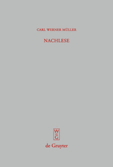 Nachlese - Carl Werner Müller