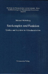 Satzkomplex und Funktion - Michael Waltisberg