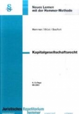 Kapitalgesellschaftsrecht - Hemmer, Karl E; Wüst, Achim; Seuffert, Gabriel