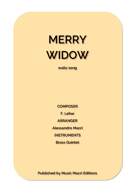 MERRY WIDOW waltz song by F. Lehar - Alessandro Macrì