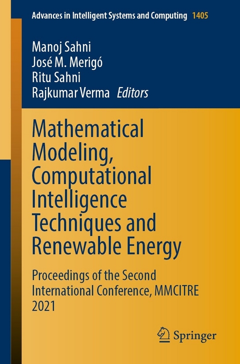 Mathematical Modeling, Computational Intelligence Techniques and Renewable Energy - 