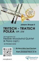 4. Horn-A. Sax/.Clarinet in Eb part of "Tritsch - Tratsch Polka" for Flexible Woodwind quintet and opt.Piano - Johann Strauss II, a cura di Francesco Leone