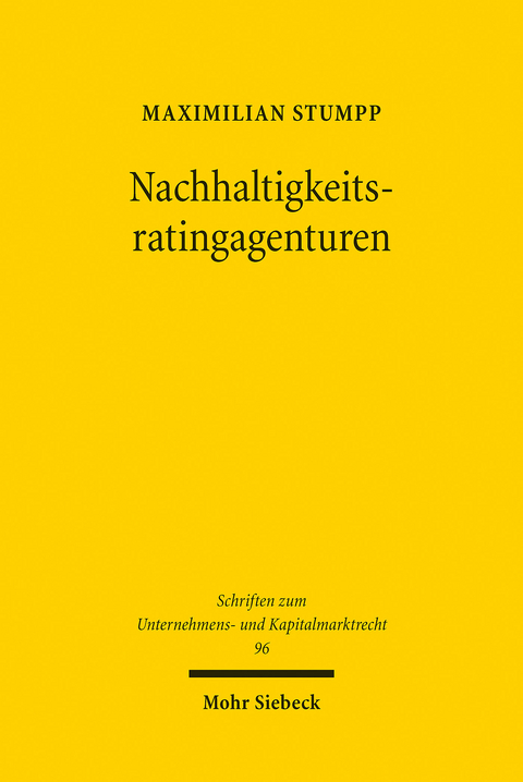 Nachhaltigkeitsratingagenturen -  Maximilian Stumpp