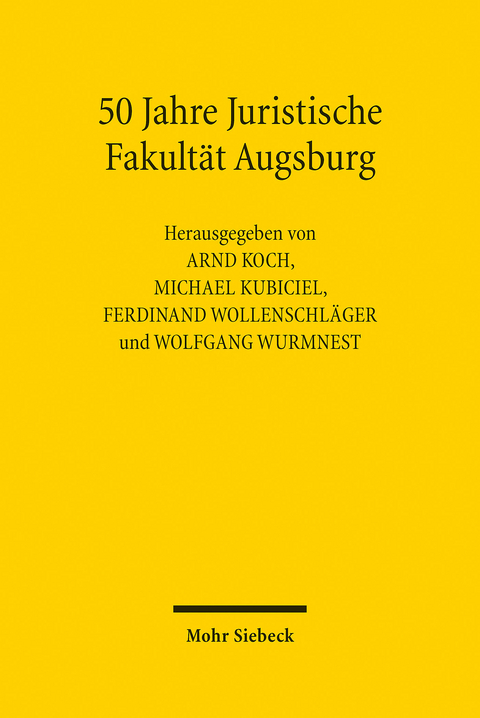50 Jahre Juristische Fakultät Augsburg - 