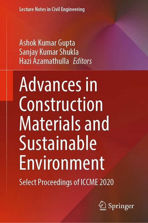 Advances in Construction Materials and Sustainable Environment - 