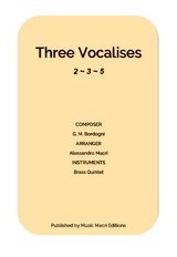 Three Vocalises by G. M. Bordogni - Alessandro Macrì