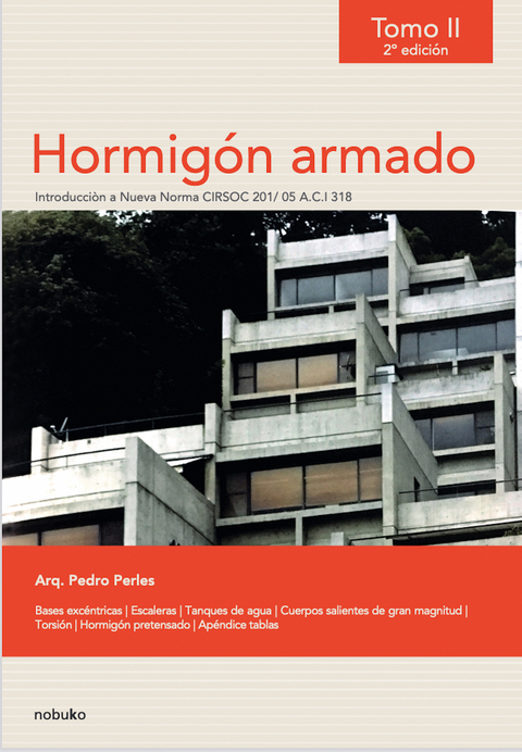 Hormigón armado. Tomo II - 2.a edición - Pedro Perles