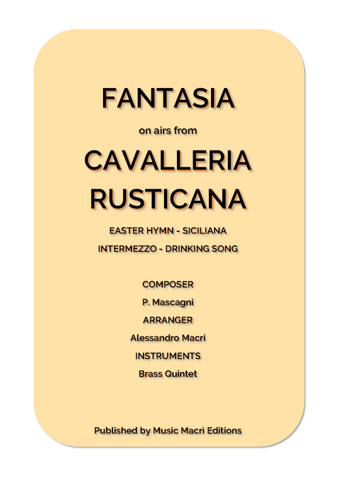 FANTASIA on airs from CAVALLERIA RUSTICANA - Alessandro Macrì