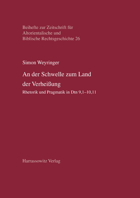 An der Schwelle zum Land der Verheißung -  Simon Weyringer