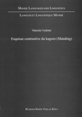 Esquisse contrastive du kagoro (Manding) - Valentin Vydrine