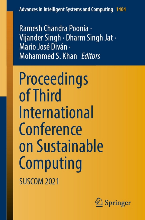 Proceedings of Third International Conference on Sustainable Computing - 
