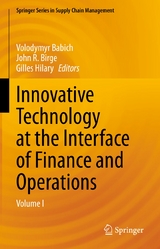 Innovative Technology at the Interface of Finance and Operations - 