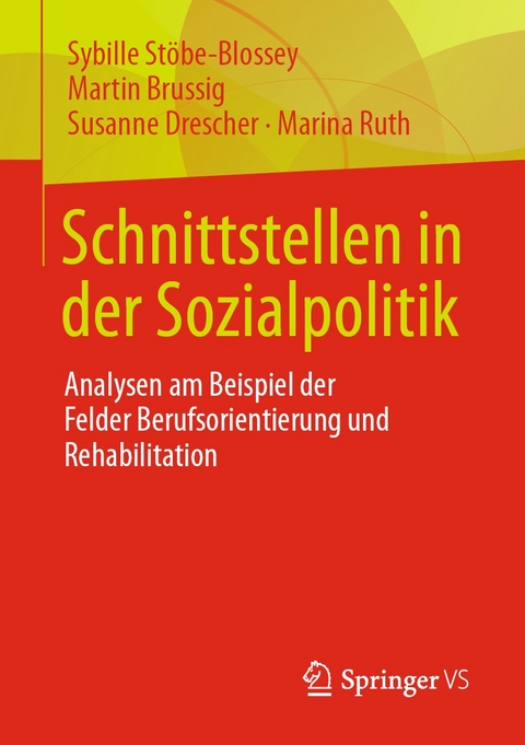 Schnittstellen in der Sozialpolitik - Sybille Stöbe-Blossey, Martin Brussig, Susanne Drescher, Marina Ruth