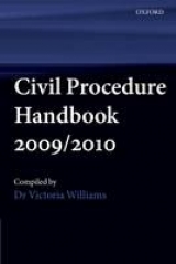 Civil Procedure Handbook 2009/2010 - Williams, Victoria