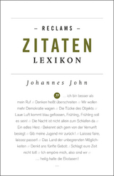 Reclams Zitaten-Lexikon - 