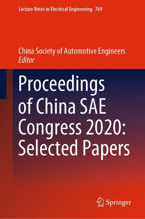 Proceedings of China SAE Congress 2020: Selected Papers