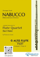 Alto Flute in G optional part of "Nabucco" overture for Flute Quartet - Giuseppe Verdi, a cura di Francesco Leone