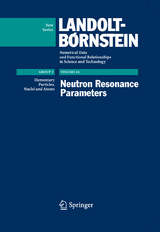 Neutron Resonance Parameters - 