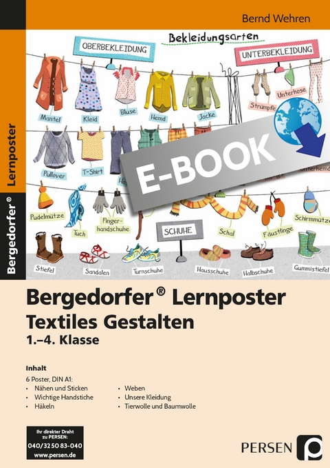 Lernposter Textiles Gestalten - 1.-4. Klasse - Bernd Wehren