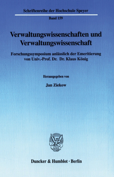 Verwaltungswissenschaften und Verwaltungswissenschaft. - 