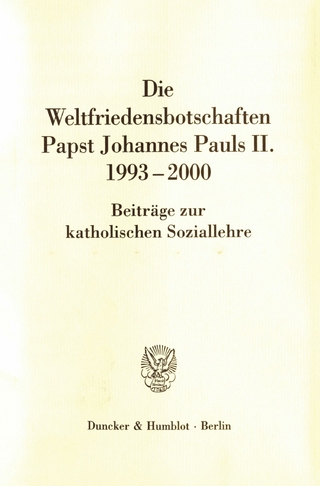 Die Weltfriedensbotschaften Papst Johannes Pauls II. 1993-2000. - Donato Squicciarini