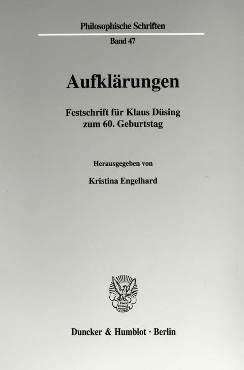 Aufklärungen. - 