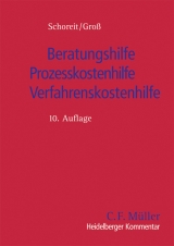 Beratungshilfe/Prozesskostenhilfe/Verfahrenskostenhilfe - Schoreit, Armin; Groß, Ingo Michael