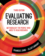 Evaluating Research : Methodology for People Who Need to Read Research - USA) Carhart Elliot Donald (Radford University, USA) Dane Francis C. (Radford University