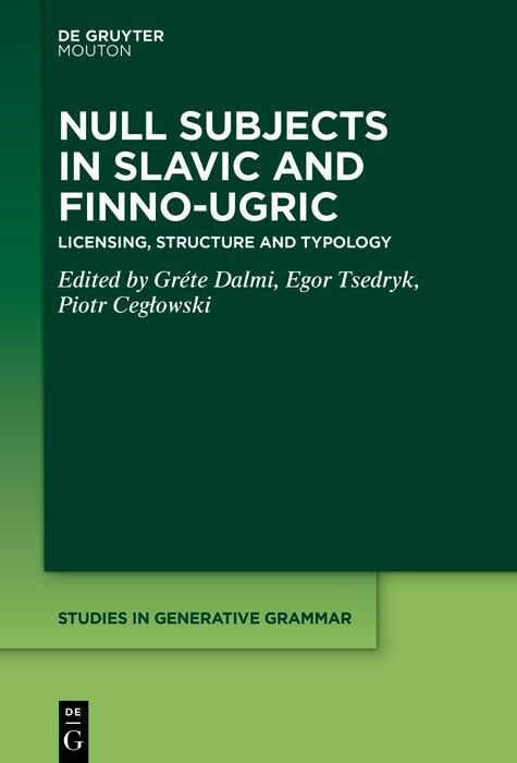 Null Subjects in Slavic and Finno-Ugric - 
