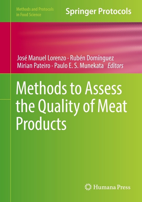 Methods to Assess the Quality of Meat Products - 