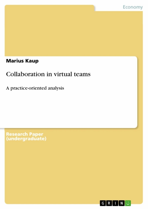 Collaboration in virtual teams - Marius Kaup
