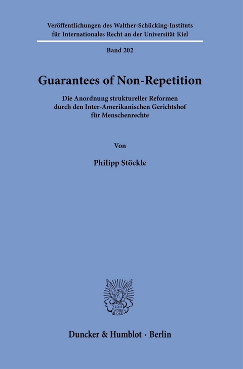 Guarantees of Non-Repetition. -  Philipp Stöckle