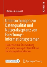 Untersuchungen zur Datenqualität und Nutzerakzeptanz von Forschungsinformationssystemen -  Otmane Azeroual