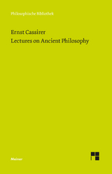 Lectures on Ancient Philosophy -  Ernst Cassirer