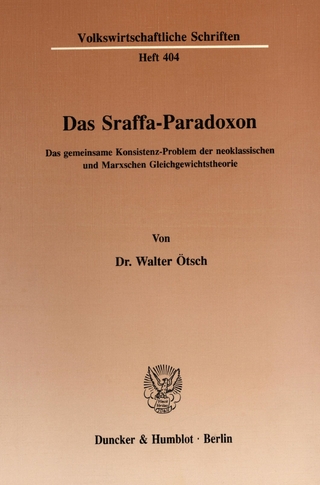Das Sraffa-Paradoxon. - Walter Ötsch