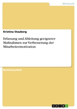 Erfassung und Ableitung geeigneter Maßnahmen zur Verbesserung der Mitarbeitermotivation - Kristina Stauberg