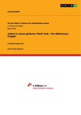Arbeit in einem globalen Think Tank - The Millennium Projekt - Ariatani Wolff