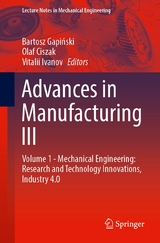 Advances in Manufacturing III - 