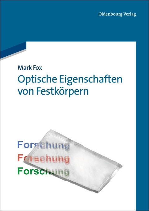 Optische Eigenschaften von Festkörpern - Mark Fox